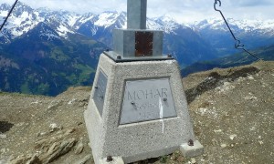 Bergtour Mohar - Abstieg, beim Moharkreuz