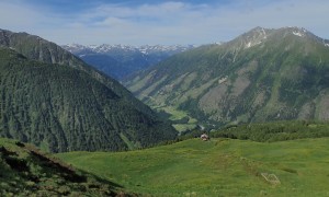 Aufstieg, Rückblick mit Gorner und Rotenkogel