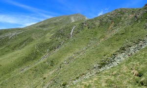 Abstieg Rückblick Schönleitenspitze