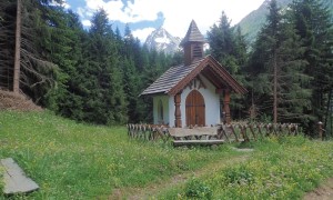 Bergtour Schönleitenspitze, Tschadinhorn Rückweg Kapelle