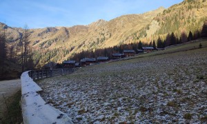 Bergtour Weiße & Rote Spitze - Zustieg, Rückblick Oberstalleralm