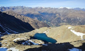 Bergtour Weiße & Rote Spitze - Abstieg, Blick zum Weißspitzsee