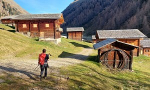 Bergtour Weiße & Rote Spitze - Rückweg, bei der Oberstalleralm