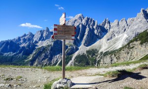 Klettersteig Arzalpenturm - Zustieg, Forcella Plan della Biscia