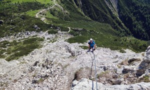 Klettersteig Arzalpenturm - im Steig