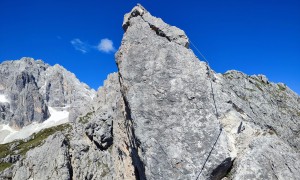 Klettersteig Arzalpenturm - im Steig, kurz vor dem höchsten Punkt