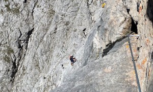 Klettersteig Arzalpenturm - im Steig, Abstieg Turm