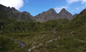 Bergtour Sichelsee - Aufstieg, Blick zu den Arnhörner