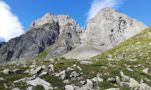 Bergtour Sichelsee - Aufstieg, bei den Arnhörner