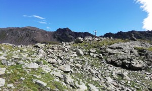 Bergtour Sichelsee - beim Ziel kleines Kreuz