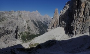 Bergtour Hochbrunnerschneid - Blick zur Dreischusterspitze