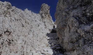 Bergtour Hochbrunnerschneid - Aufstieg über Rinne