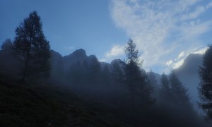 Bergtour Nördliches Arnhorn - Aufstieg, Morgenstimmung