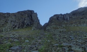 Bergtour Nördliches Arnhorn - steiler Aufstieg zur Anraser Kempenscharte