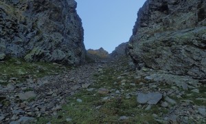 Bergtour Nördliches Arnhorn - steiler Aufstieg zur Anraser Kempenscharte