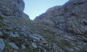 Bergtour Nördliches Arnhorn - steiler Aufstieg zur Anraser Kempenscharte