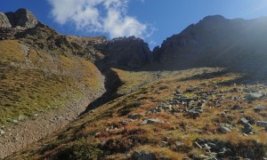 Bergtour Nördliches Arnhorn - Abstieg, Rückblick zur Anraser Kempenscharte