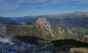 Bike & Hike Breitenstein - Gipfelsieg Golzentipp, Blick zum Spitzenstein