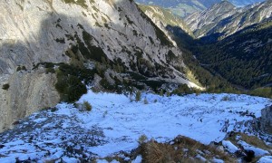 Bike & Hike Breitenstein - steiler Abstieg in den Sattel zum Breitenstein