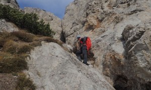 Bike & Hike Breitenstein - steiler Aufstieg zum Gipfel