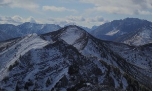 Bike & Hike Breitenstein - Blick zur Alplspitze und Golzentipp