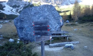 Bergtour Unterebenkofel - Aufstieg Schwarzboden