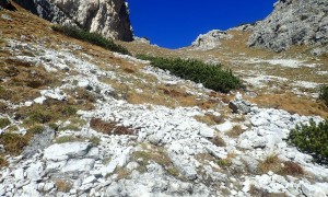 Bergtour Unterebenkofel - Aufstieg