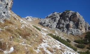 Bergtour Unterebenkofel - Aufstieg