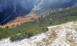 Bergtour Unterebenkofel - Abstieg