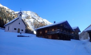 Skitour Wilder Sand - bei der Oberstaller Alm