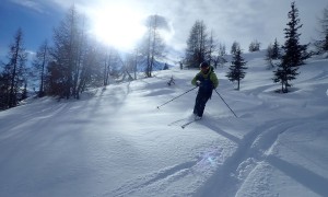 Pistentour Thurntaler - Abfahrt mit Pulvergenuss