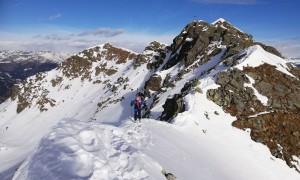 Hollbrucker Kreuz über Zenzerspitze - Abstieg vom Gipfel