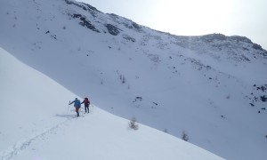 Skitour Rotlahner - nordwestseitige Querung beim Kalksteiner Jöchl