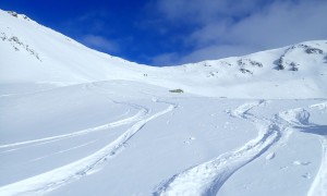 Skitour Rotlahner - Aufstieg zum Heimwaldjöchl