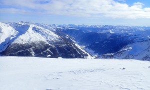 Skitour Rotlahner - Gipfelsieg, Blick nach Innervillgraten