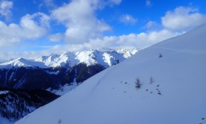 Skitour Rotlahner - Rückweg