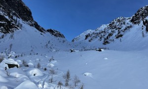 Skitour Edigon - Aufstieg Richtung Schönjöchl