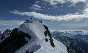 Skitour Edigon - kurz vor dem ausgesetzten Gipfel