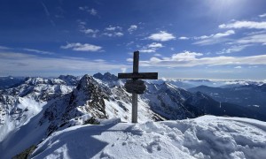 Skitour Edigon - Gipfelsieg mit Hochkopf (Steinwand)