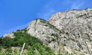 Klettersteig Fennberg - Start Wandfuß bei der Salurner Klause