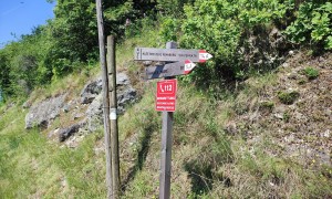 Klettersteig Fennberg - Start Wandfuß bei der Salurner Klause