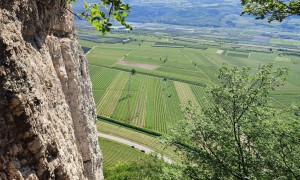 Klettersteig Fennberg - Tiefblick