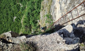 Klettersteig Fennberg - Trittstufen- und Leiterpassage