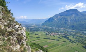 Klettersteig Fennberg - Ausblick Etschtal