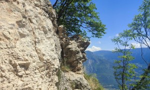 Klettersteig Fennberg - kurz vor dem Ausstieg