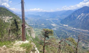 Klettersteig Fennberg - Fahnenmast beim Ausstieg