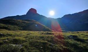 Bergtour Sauspitze zum Gabesitten - Blick zur Sauspitze