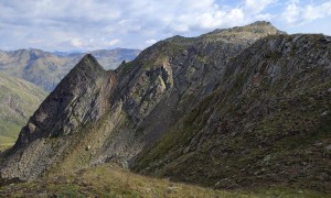 Bergtour Sauspitze zum Gabesitten - Rückblick Sauspitze und Grabenstein