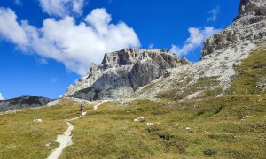 Bergtour Schusterplatte - Aufstieg zur Selletta Bassa mit Gipfel in Blick