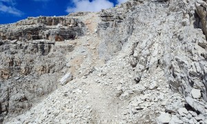 Bergtour Schusterplatte - Aufstieg kurz vor dem Gipfel